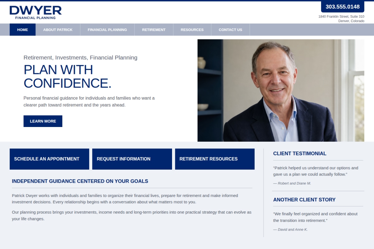 Website before and after Repaint redesign